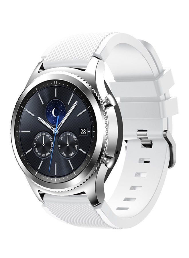 ISank - Replacement Watch Band For Samsung Gear S3 Frontier/Classic White - Image 1