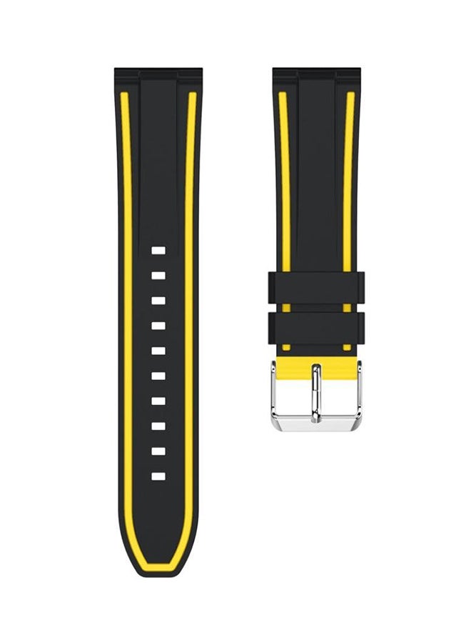 ISank Replacement Watch Band For Samsung Gear S3 Frontier/Classic Yellow/Black  - Image 2
