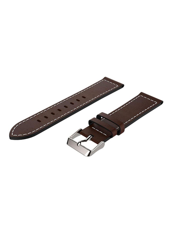 ISank Replacement Watch Band For Samsung Gear S3 Frontier Deep Brown  - Image 1