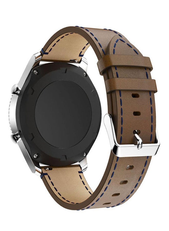 ISank Replacement Watch Band For Samsung Gear S3 Frontier Brown - Image 2