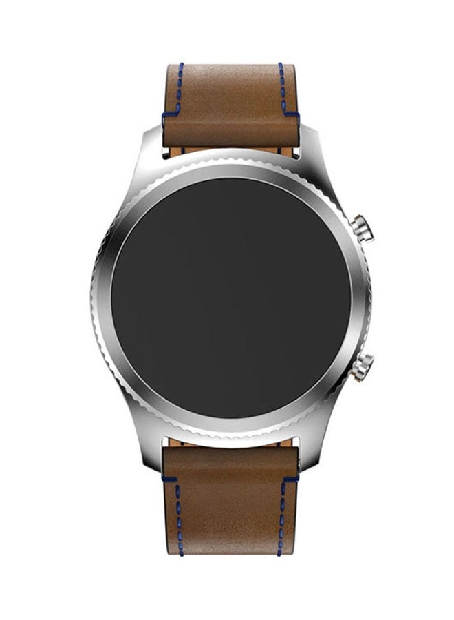 ISank Replacement Watch Band For Samsung Gear S3 Frontier Brown - Image 3