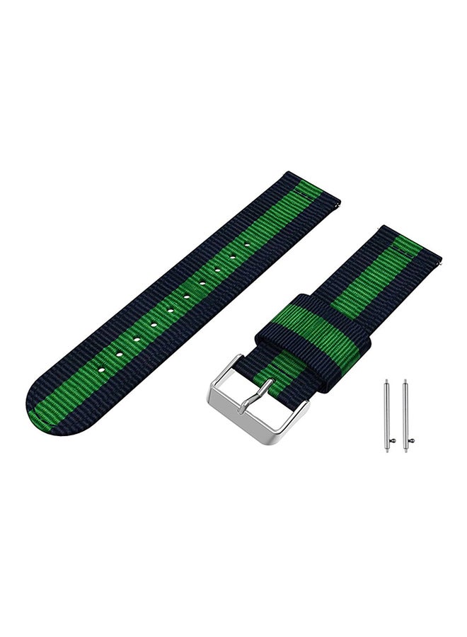 آيسانك سوار قابل للاستبدال لساعة سامسونج جير إس 3 الرائدة / إس 3 الكلاسيكية أزرق / أخضر - Image 1