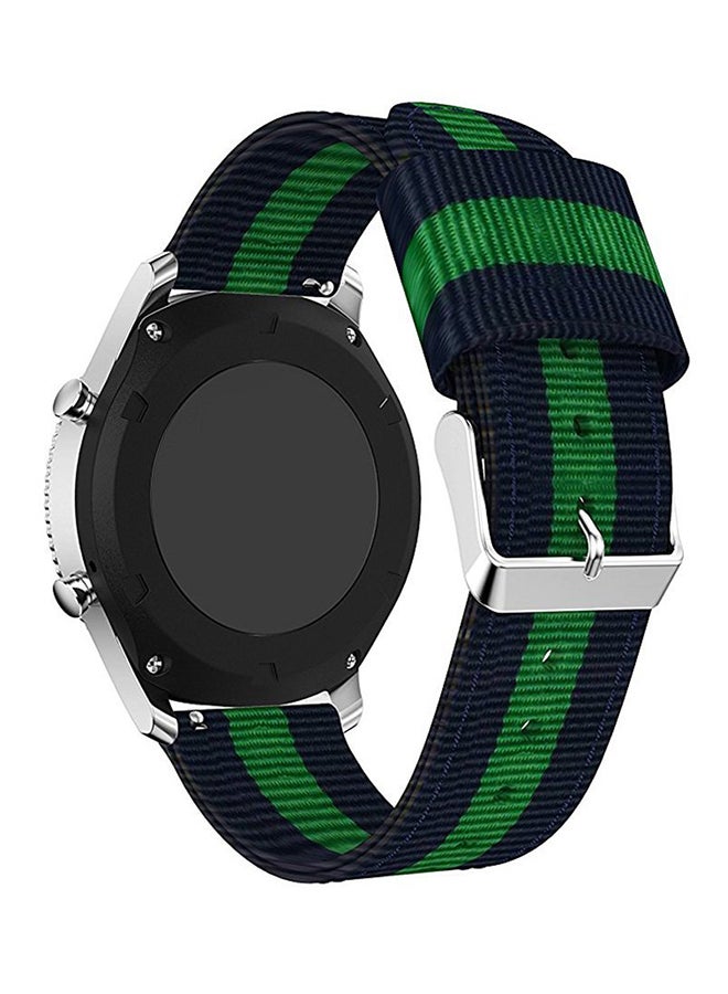 آيسانك سوار قابل للاستبدال لساعة سامسونج جير إس 3 الرائدة / إس 3 الكلاسيكية أزرق / أخضر - Image 2