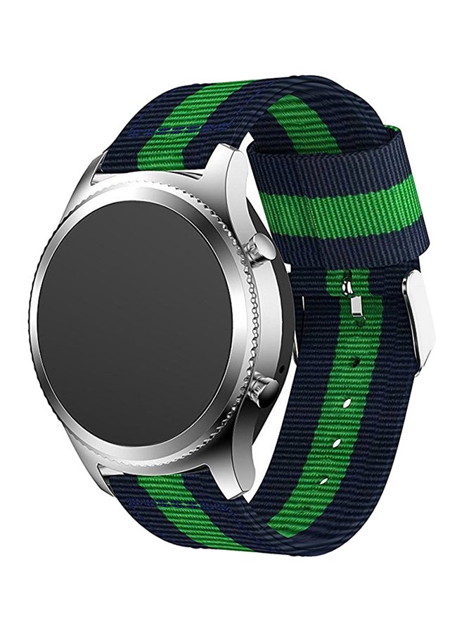 آيسانك سوار قابل للاستبدال لساعة سامسونج جير إس 3 الرائدة / إس 3 الكلاسيكية أزرق / أخضر - Image 3