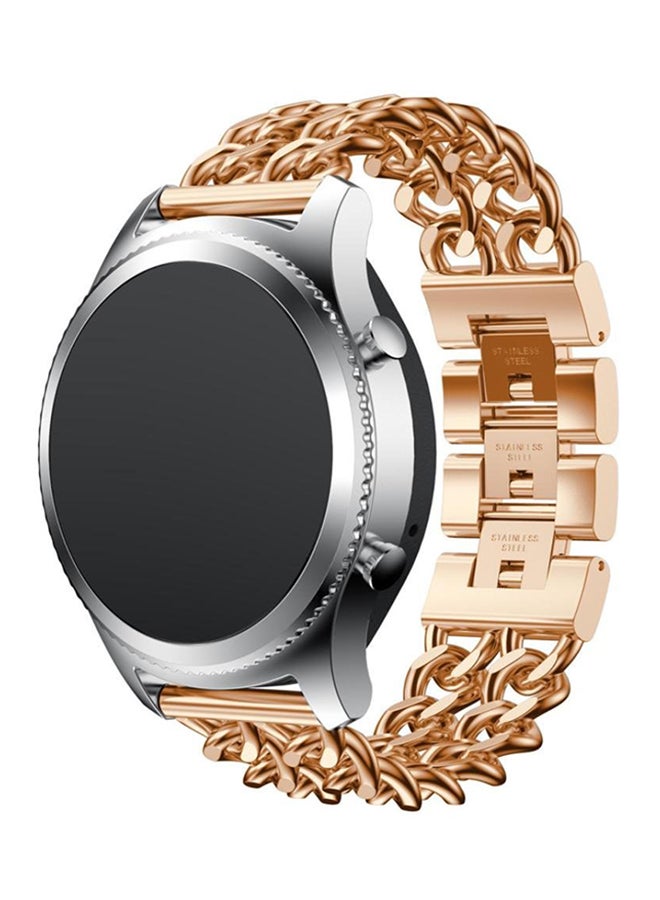 ISank Replacement Watch Band For Samsung Gear S3 Classic Rose Gold - Image 3