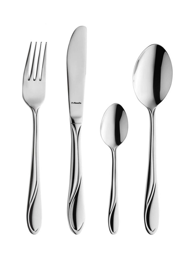 Amefa 24-Piece Whisper Cutlery Set Silver 12cm - Image 1