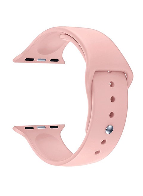 Replacement Silicone Band For Apple Watch Series 3/2/1 Vintage Rose