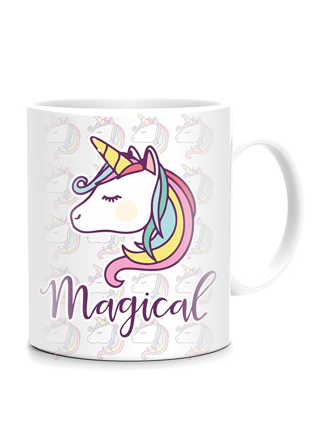 Unicorn Magical Printed Mug White 10cm