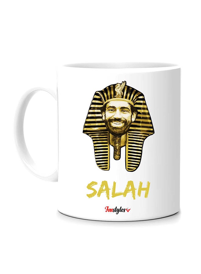 Fm Styles - Mohammed Saleh Photo Pheros Printed Mug White/Yellow/Black - Image 1