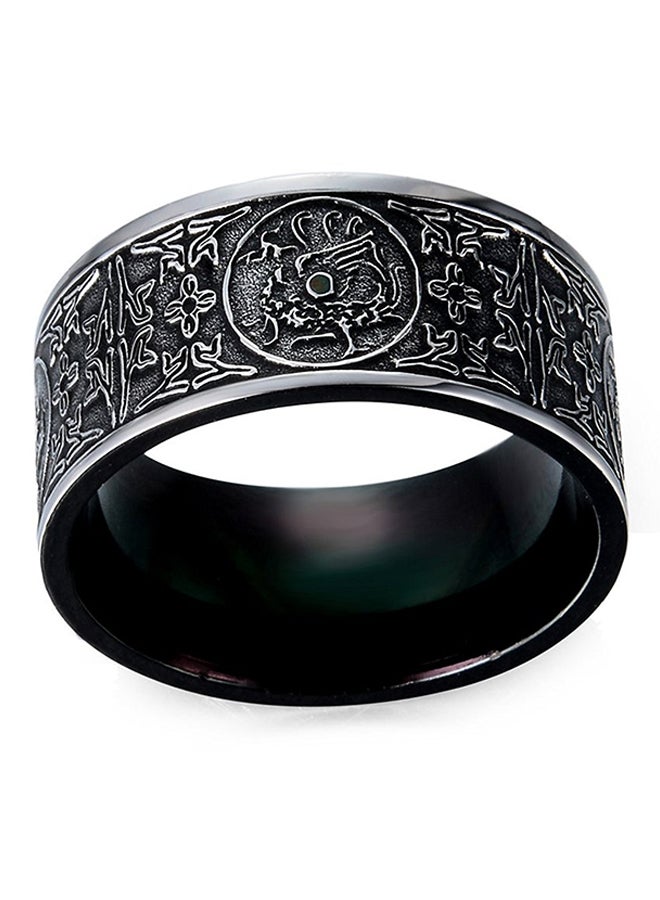 QiaoKai Titanium Steel Retro Ring  - Image 2