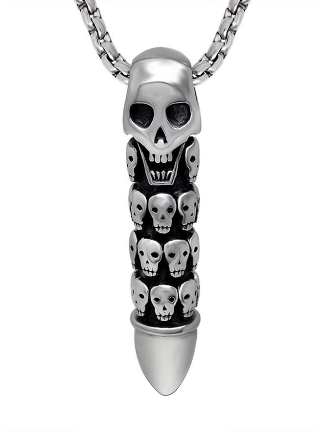 QiaoKai - Stainless Steel Bullet Punk Necklace - Image 1