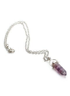 QiaoKai Opal Amethyst Pendant Necklace 