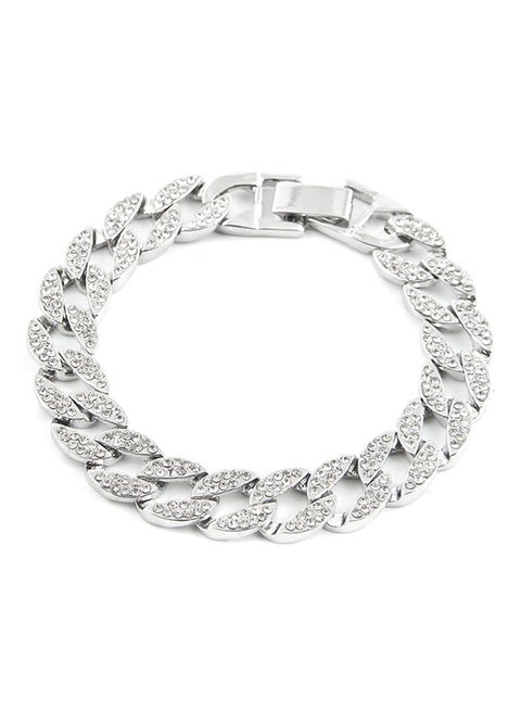 Alloy Cuban Chain Bracelet