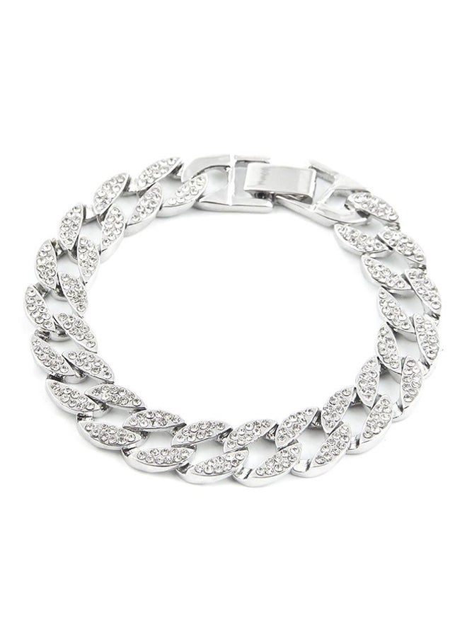 QiaoKai - Alloy Cuban Chain Bracelet - Image 1