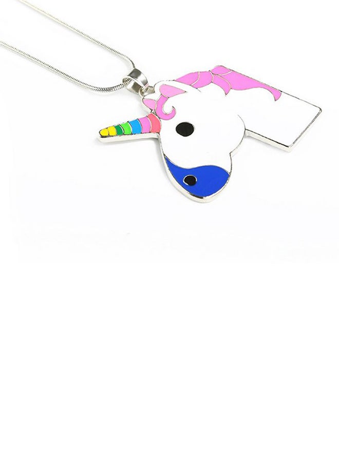 QiaoKai Alloy Creative Style Unicorn Pendant Necklace  - Image 2