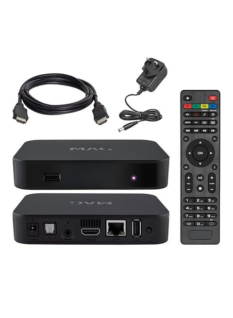 IPTV Set-Top Box With HDMI Cable And Remote MAG 322 Black