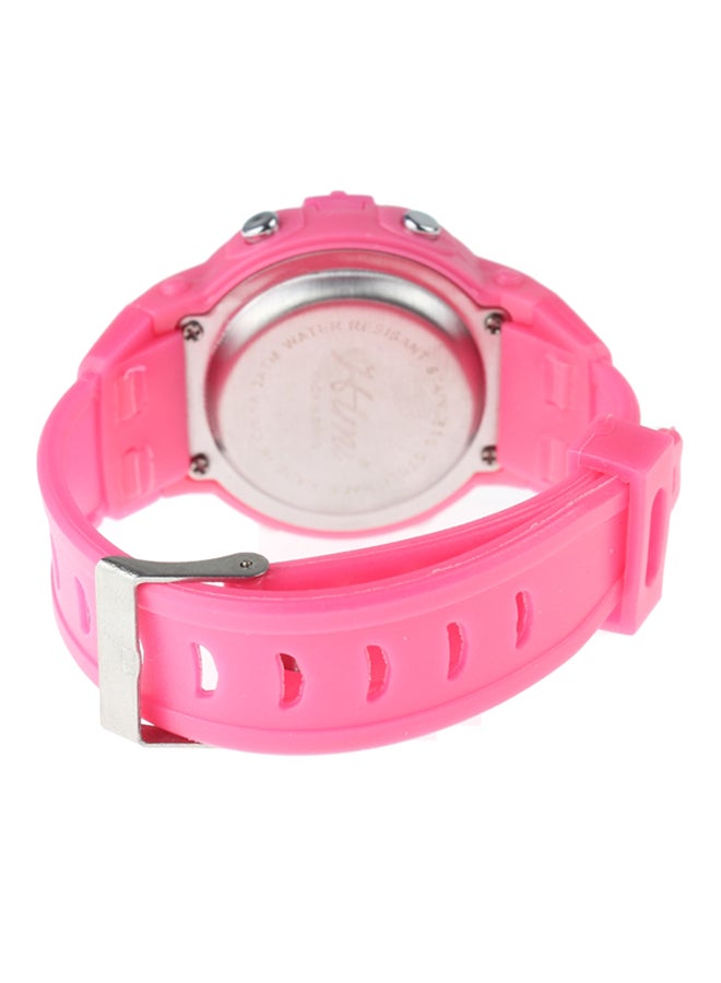 هيمي ساعة يد رقمية بسوارٍ مطاطي طراز HM007 kids_unisex - Image 2