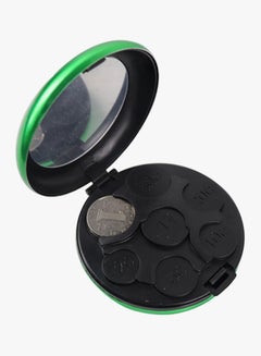 Generic Round Euro Coin Dispenser Storage Box Green  - Image 2