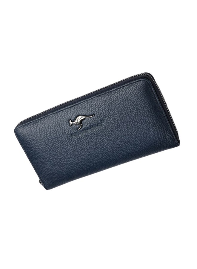 SAQIDAISHU Large Credit Card Business Wallet Blue