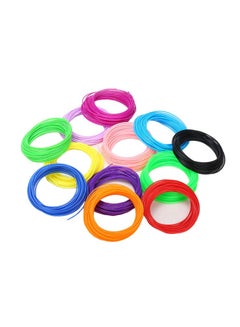 Generic 10-Piece 3D Filament Set Multicolour 