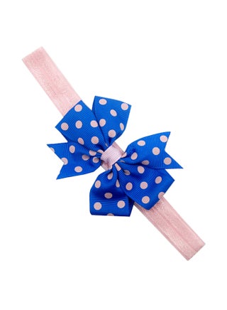 Canserin Elastic Printed Bowknot Headband Blue - v1529313763/N15339468A_1