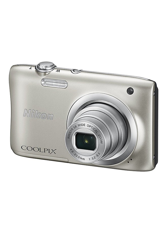 Nikon - Coolpix A100 SLV 20.1MP Digital Compact Camera - Image 1
