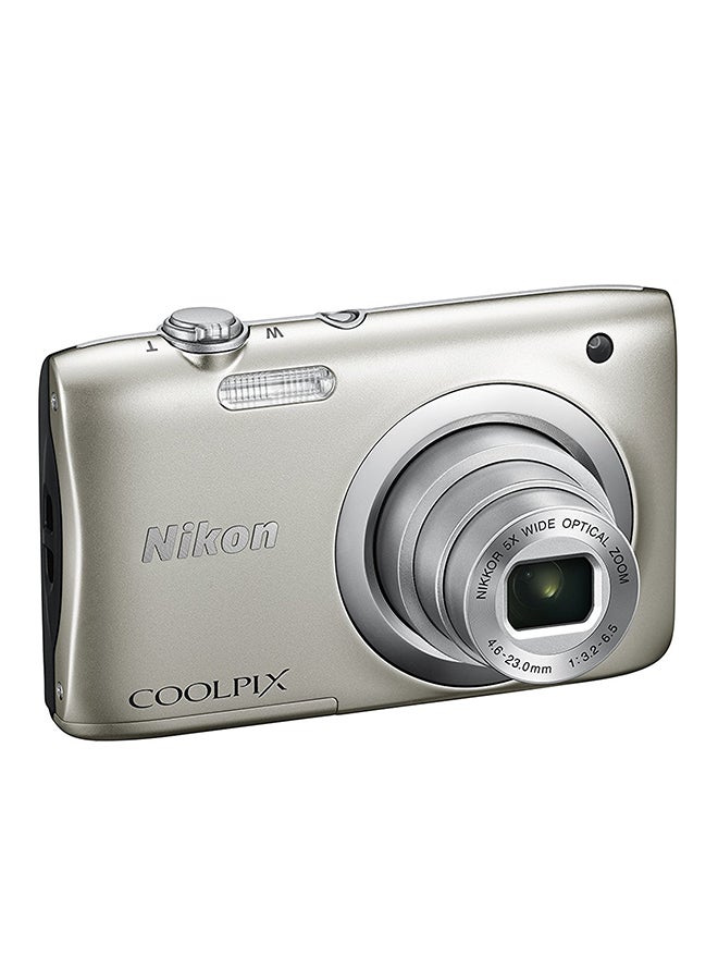 Nikon - Coolpix A100 SLV 20.1MP Digital Compact Camera - Image 1