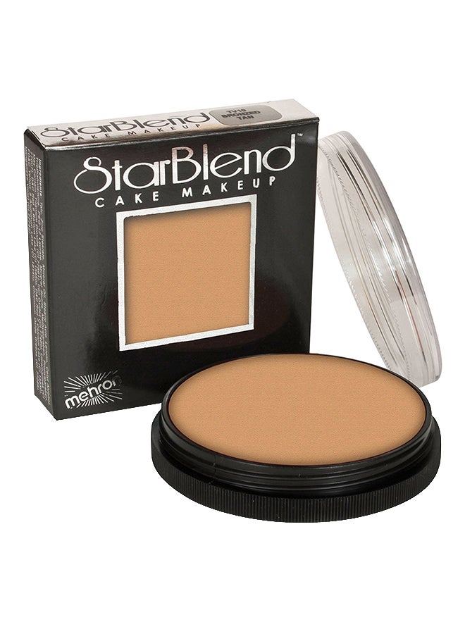 ميهرون علبة مستحضرات تجميل وبودرة مضغوطة للوجه ستاربليند كيك برتقالي محايد