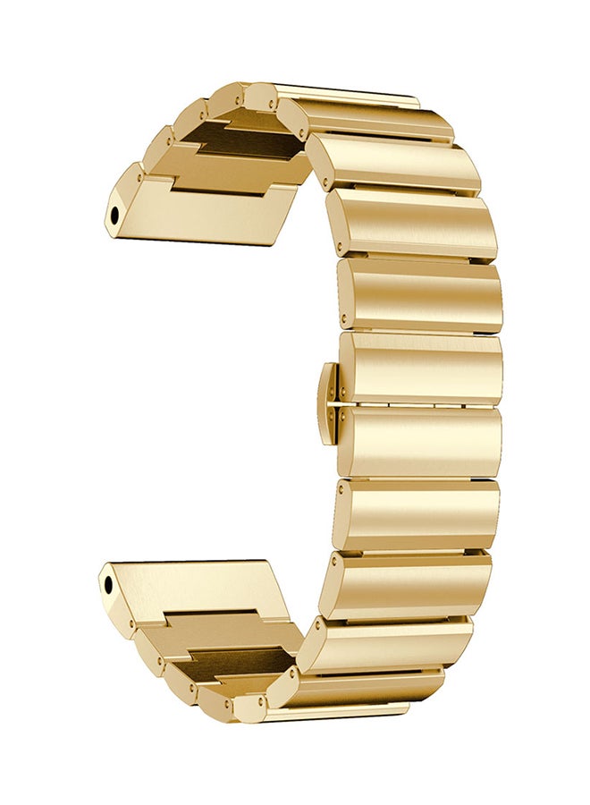 ISank Replacement Link Smartwatch Strap For Garmin Fenix 5X Gold - Image 1