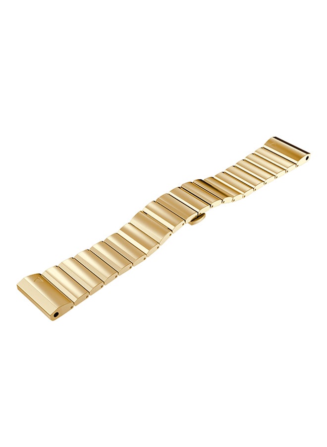 ISank Replacement Link Smart Watch Band For Garmin Fenix 5X Gold  - Image 2