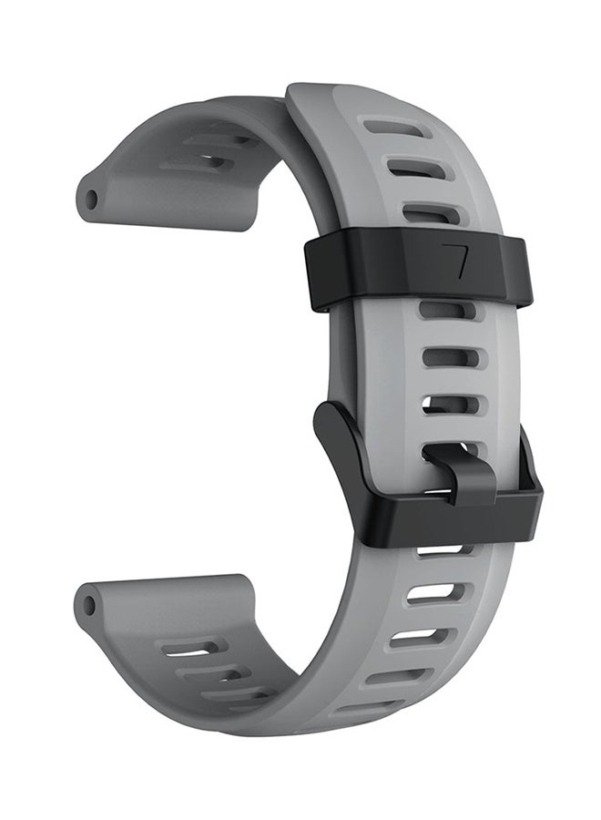 ISank Replacement Sport Smart Watch Band For Garmin Fenix 5X Grey - Image 1