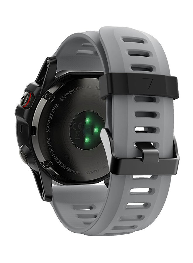 ISank Replacement Sport Smart Watch Band For Garmin Fenix 5X Grey - Image 3