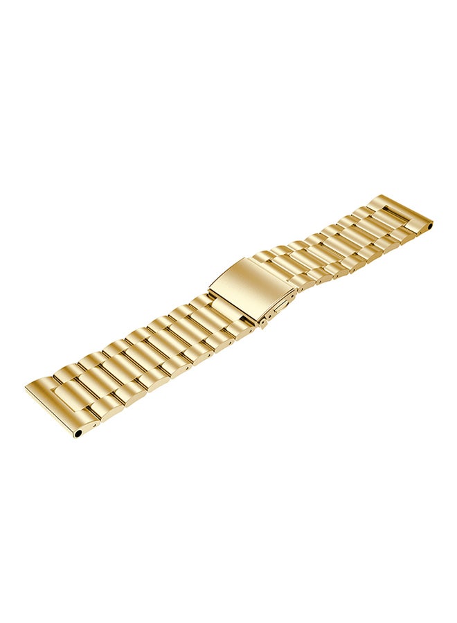 ISank Three Strains Smart Watch Band For Garmin Fenix 5X Gold  - Image 2