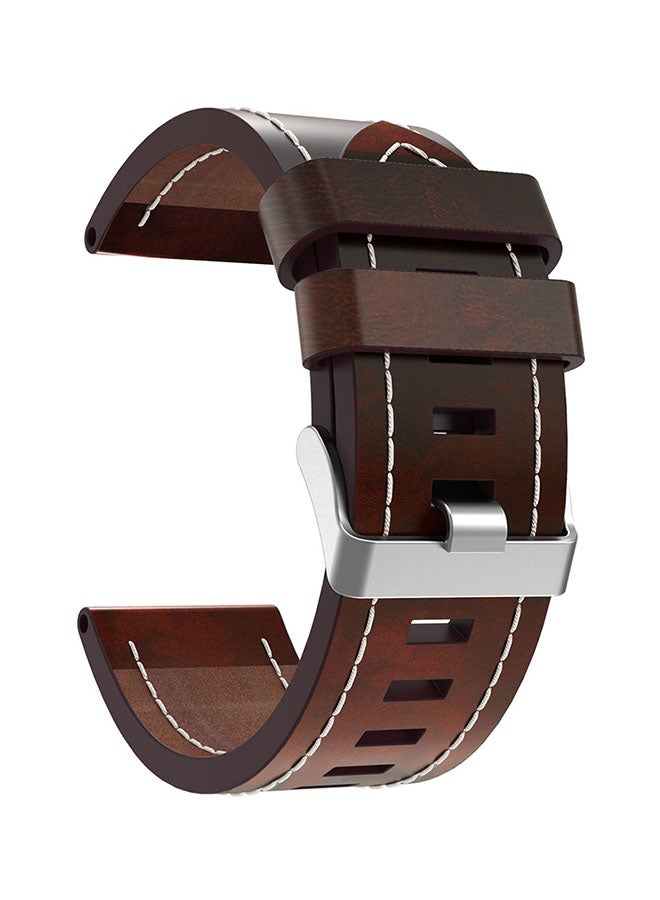 ISank Replacement Smart Watch Band For Garmin Fenix 5x Brown  - Image 1