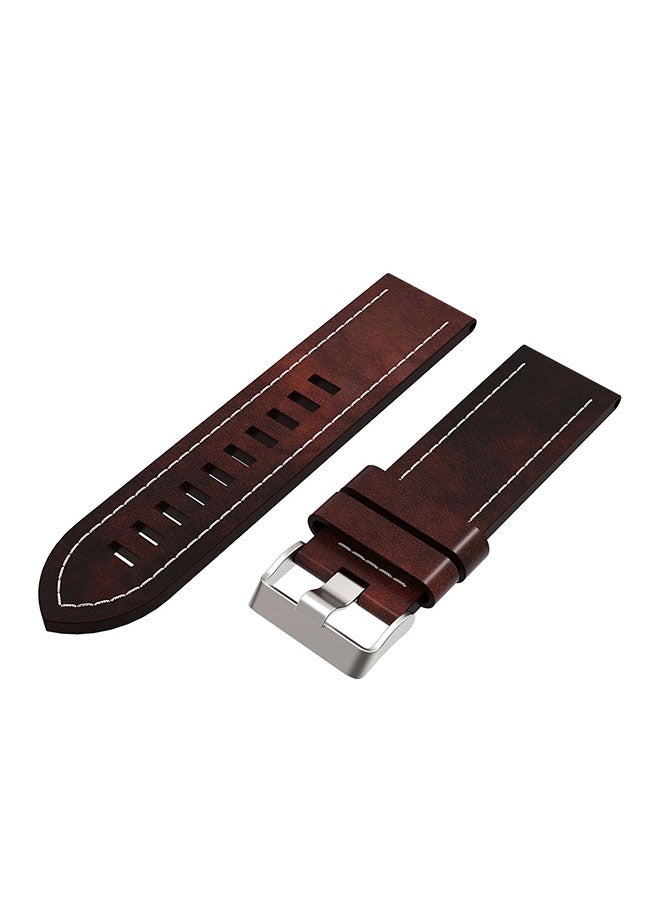 ISank Replacement Smart Watch Band For Garmin Fenix 5x Brown  - Image 2