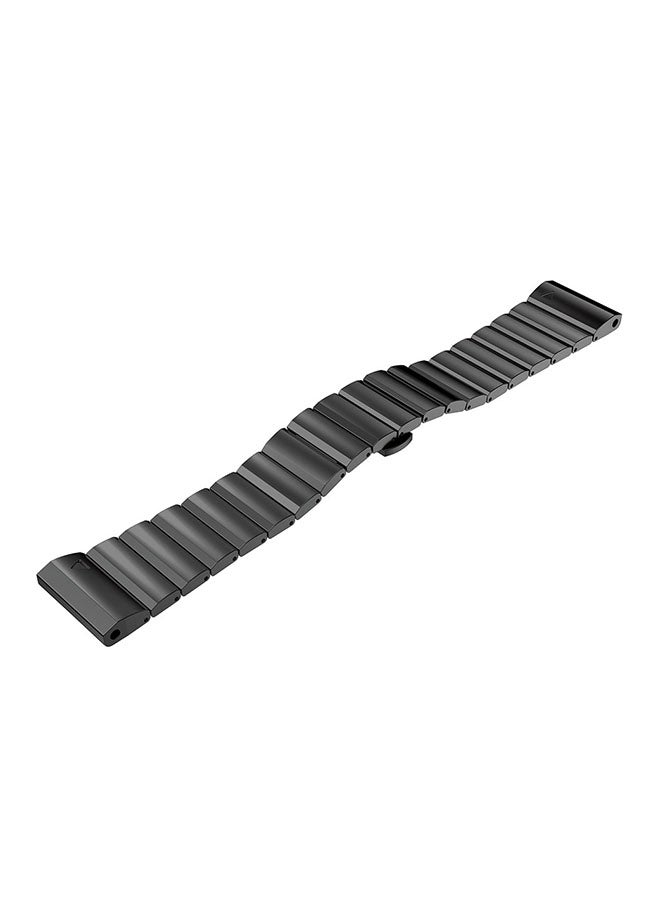 ISank Replacement Link Smart Watch Band For Garmin Fenix 5X Black  - Image 2
