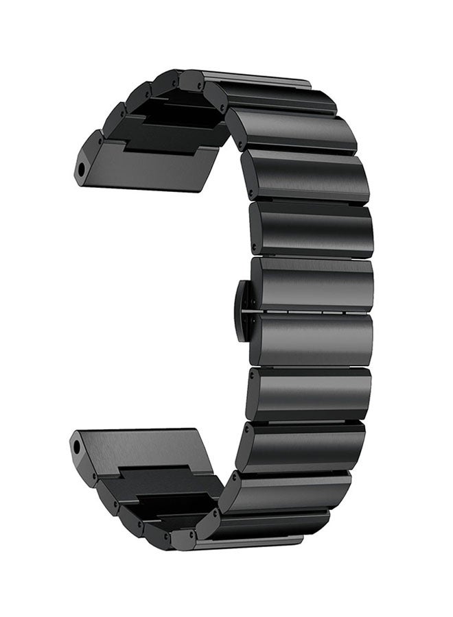ISank Replacement Link Smart Watch Band For Garmin Fenix 3 GPS Black - Image 1