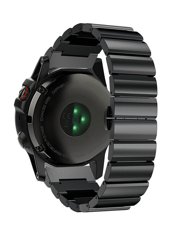 ISank Replacement Link Smart Watch Band For Garmin Fenix 5X Black  - Image 3
