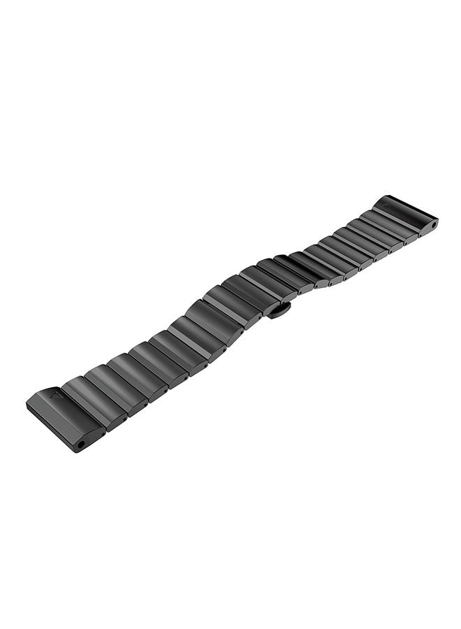 ISank Replacement Link Smart Watch Band For Garmin Fenix 3 GPS Black - Image 2