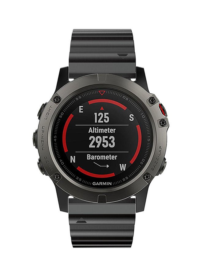 ISank Replacement Link Smart Watch Band For Garmin Fenix 3 GPS Black - Image 4