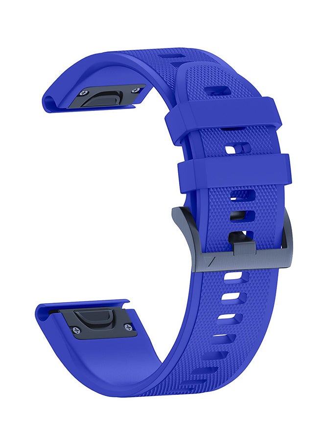 ISank Replacement Smart Watch Band For Garmin Fenix 5X/3/3HR GPS Royal Blue - Image 1