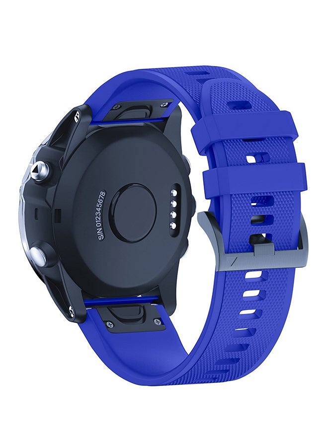ISank Replacement Smart Watch Band For Garmin Fenix 5X/3/3HR GPS Royal Blue - Image 3