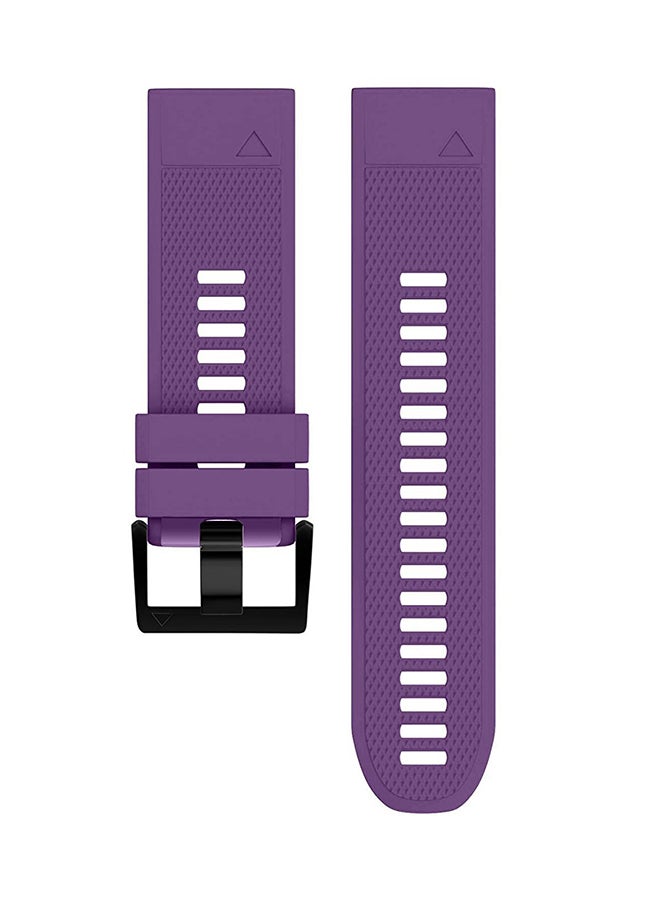 ISank Replacement Smart Watch Band For Garmin Fenix 5X/3/3HR GPS Purple - Image 1