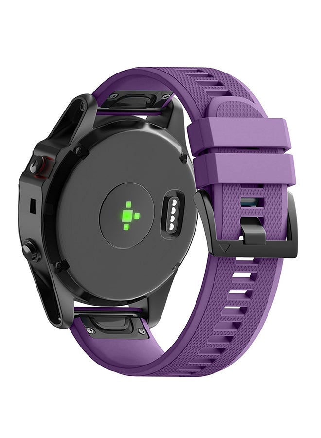 ISank Replacement Smart Watch Band For Garmin Fenix 5X/3/3HR GPS Purple - Image 2