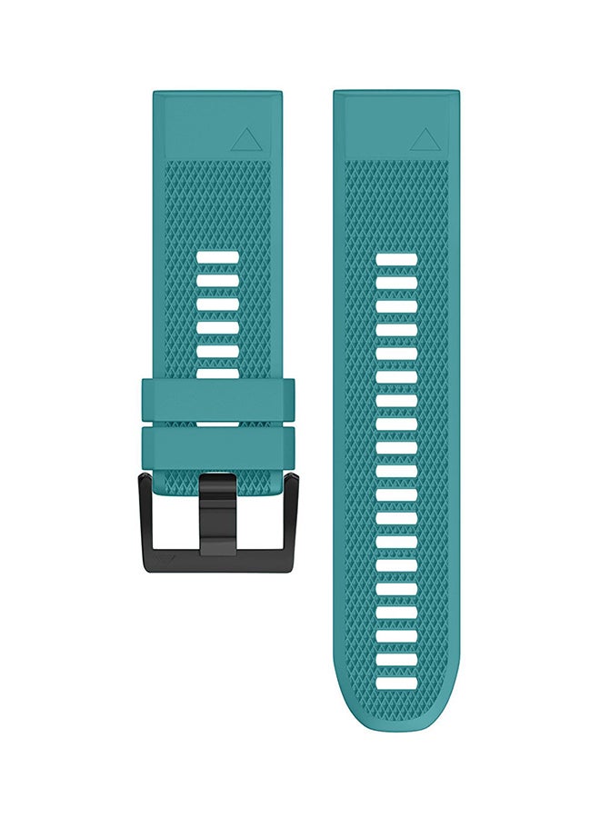 ISank Replacement Smart Watch Band For Garmin Fenix 5X/3/3HR GPS Dark Turquoise  - Image 2