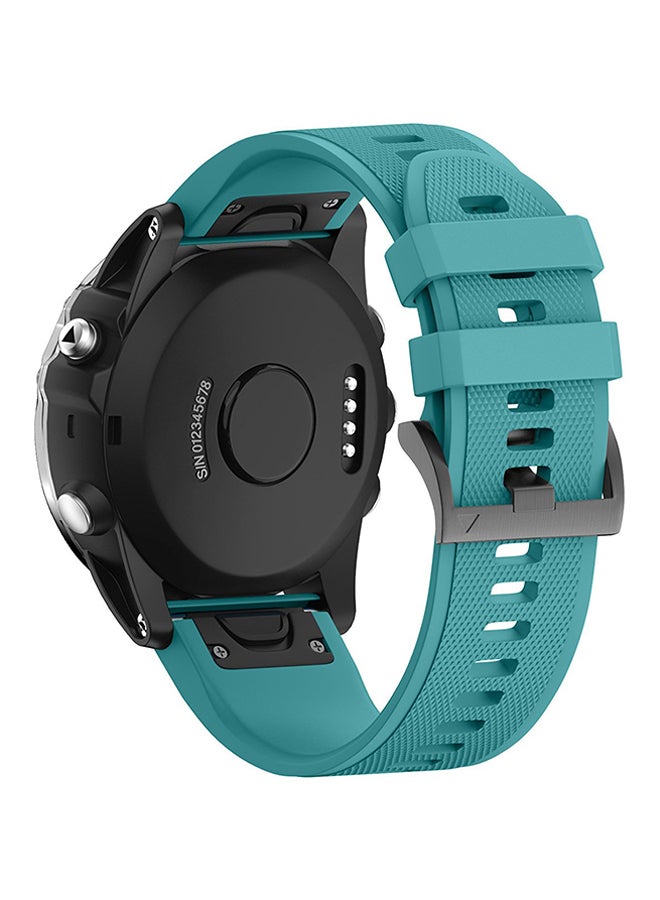 ISank Replacement Smart Watch Band For Garmin Fenix 5X/3/3HR GPS Dark Turquoise  - Image 3