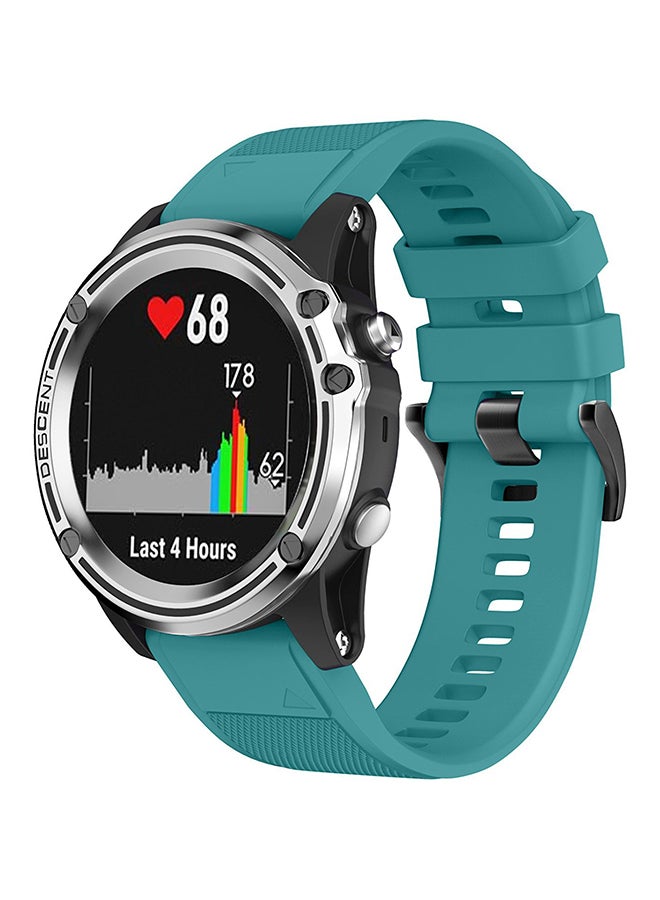 ISank Replacement Smart Watch Band For Garmin Fenix 5X/3/3HR GPS Dark Turquoise  - Image 4