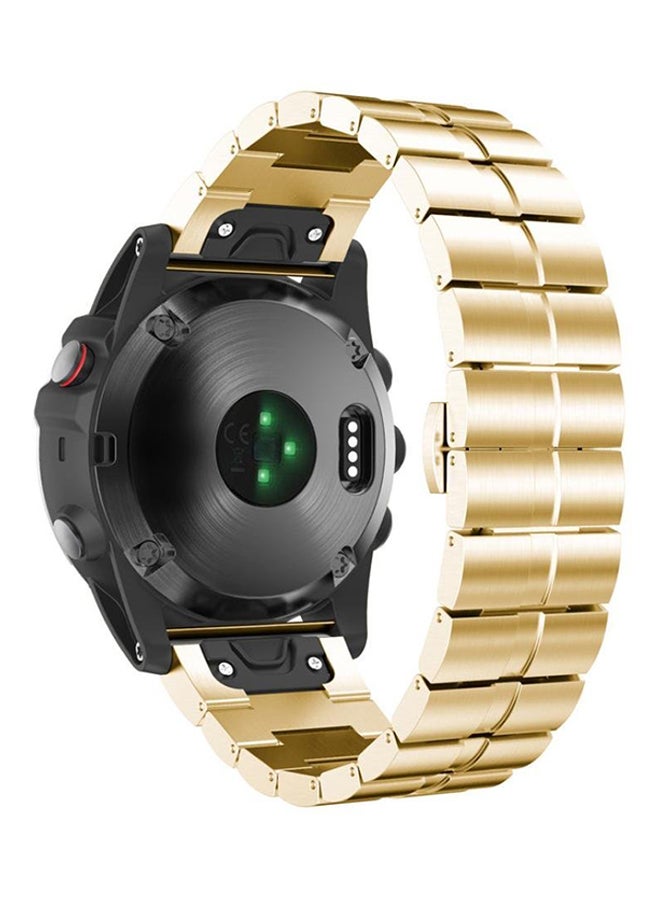 ISank Quick Release Smart Watch Band For Garmin Fenix 5X Gold - Image 2