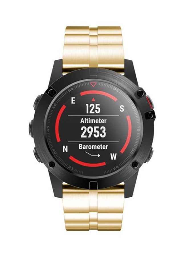 ISank Quick Release Smart Watch Band For Garmin Fenix 5X Gold - Image 4