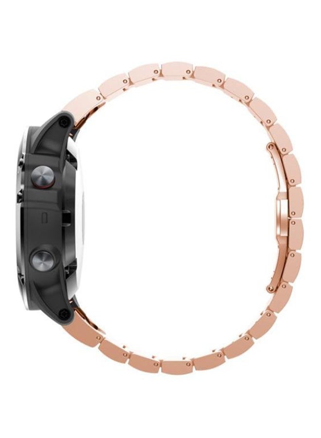 ISank Quick Release Smart Watch Band For Garmin Fenix 5X Rose Gold - Image 5